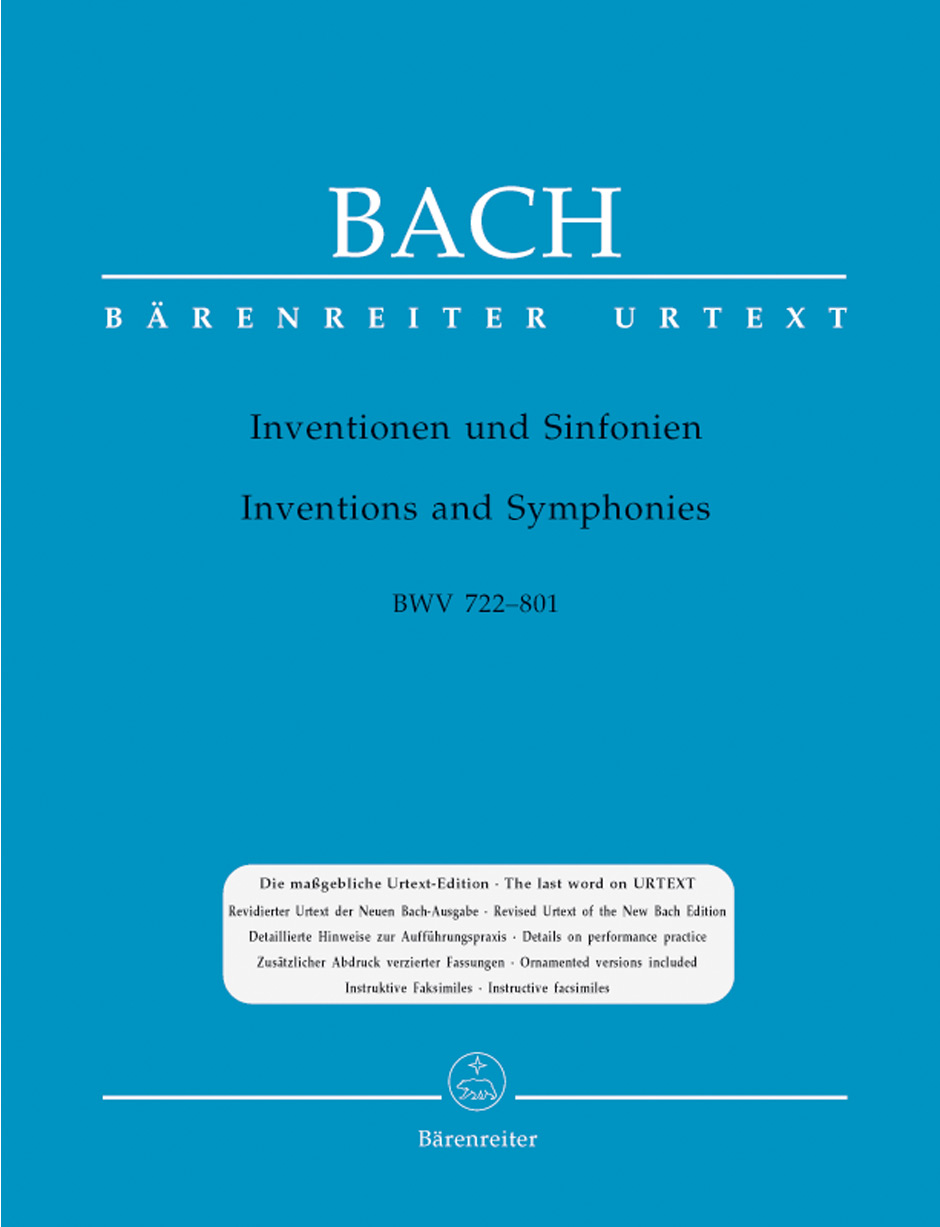 Johann Sebastian Bach: Inventions And Symphonies BWV 772-801: Harpsichord or