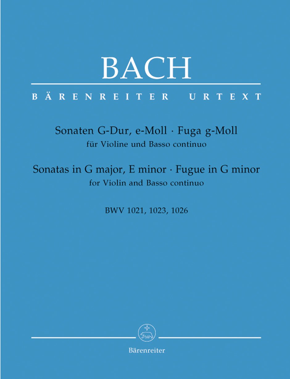 Johann Sebastian Bach: 2 Sonatas For Violin G Bwv 1021 E Min Bwv 1023: