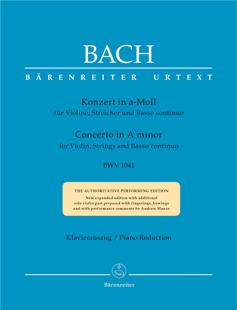 Johann Sebastian Bach: Violin Concerto In A Minor BWV 1041: Violin: Instrumental
