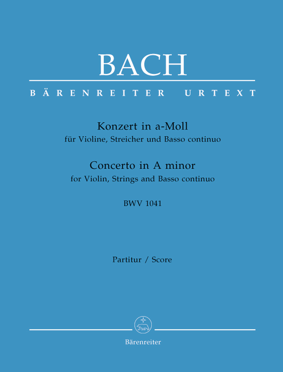 Johann Sebastian Bach: Violin Concerto In A Minor BWV 1041: Violin: Score