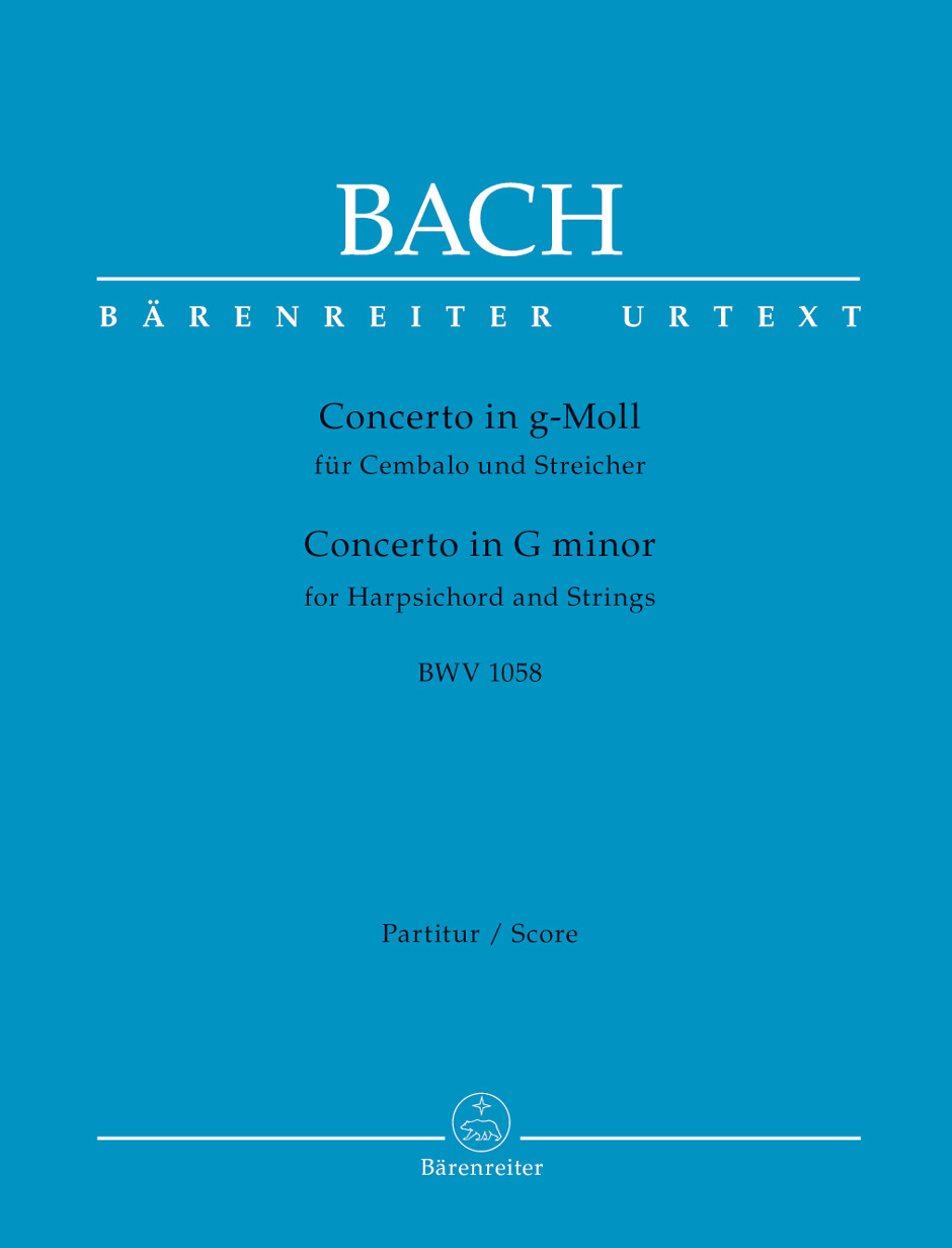 Johann Sebastian Bach: Concerto For Harpsichord In G Minor: Harpsichord: Score