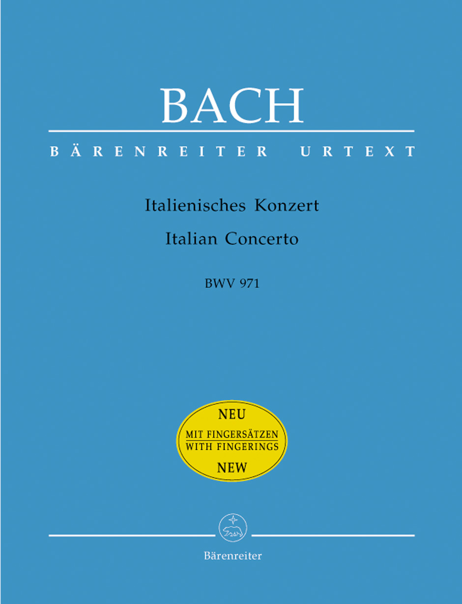Johann Sebastian Bach: Italian Concerto BWV 971 With Fingering: Piano: