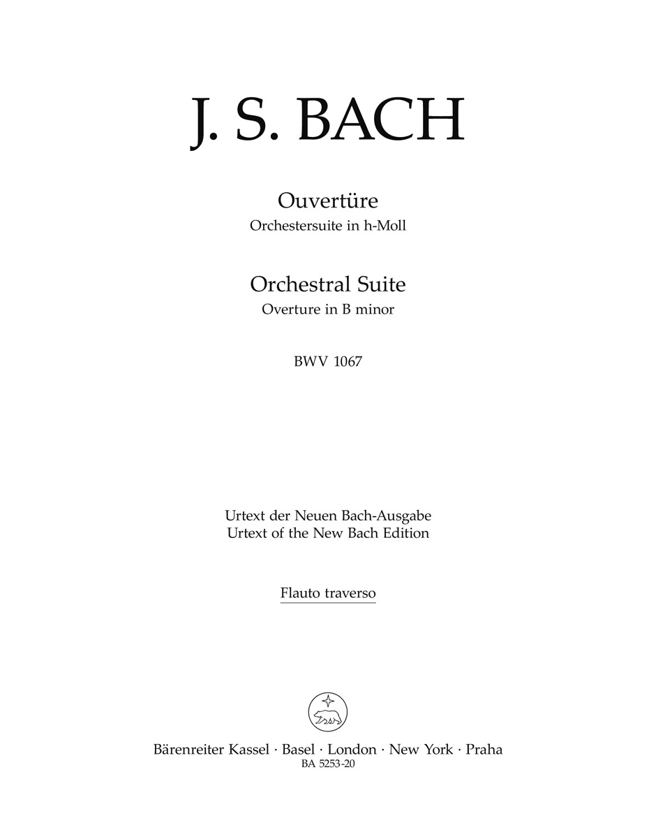 Johann Sebastian Bach: Orchestral Suite - Overture No.2 In B Minor: Orchestra: