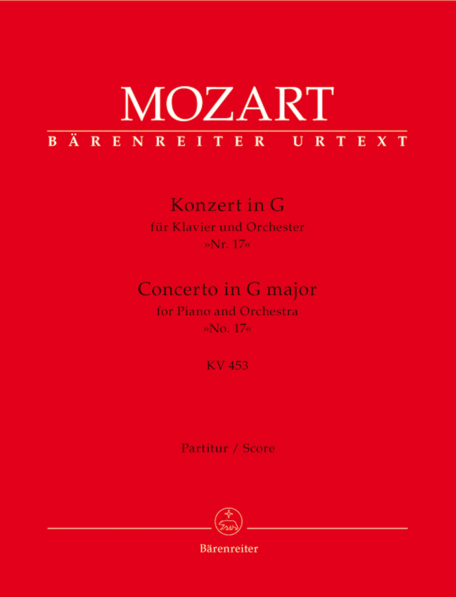 Wolfgang Amadeus Mozart: Piano Concerto No.17 In G K.453: Piano: Score