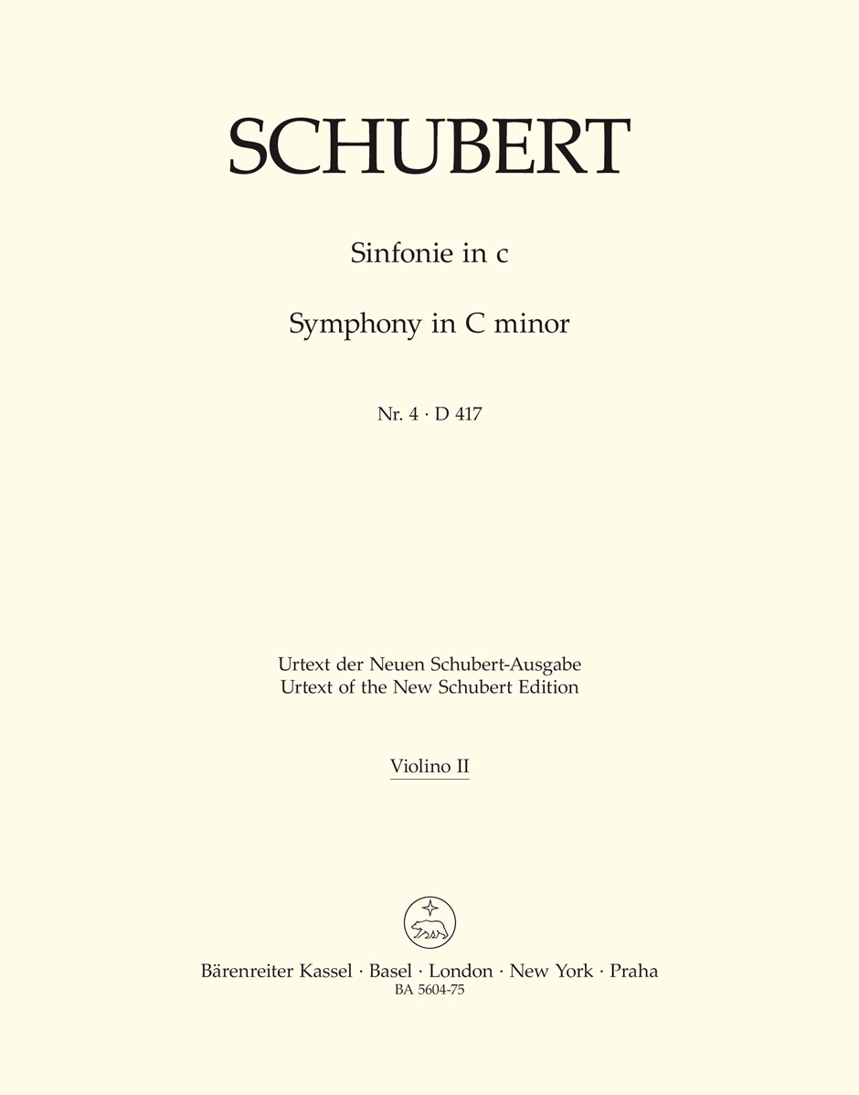 Franz Schubert: Symphony No.4 In C Minor - D 417 Tragic: Orchestra: Part