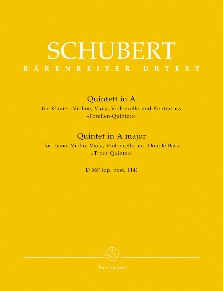Franz Schubert: Trout Quintet Amaj D667 Parts: Piano Quintet: Score and Parts
