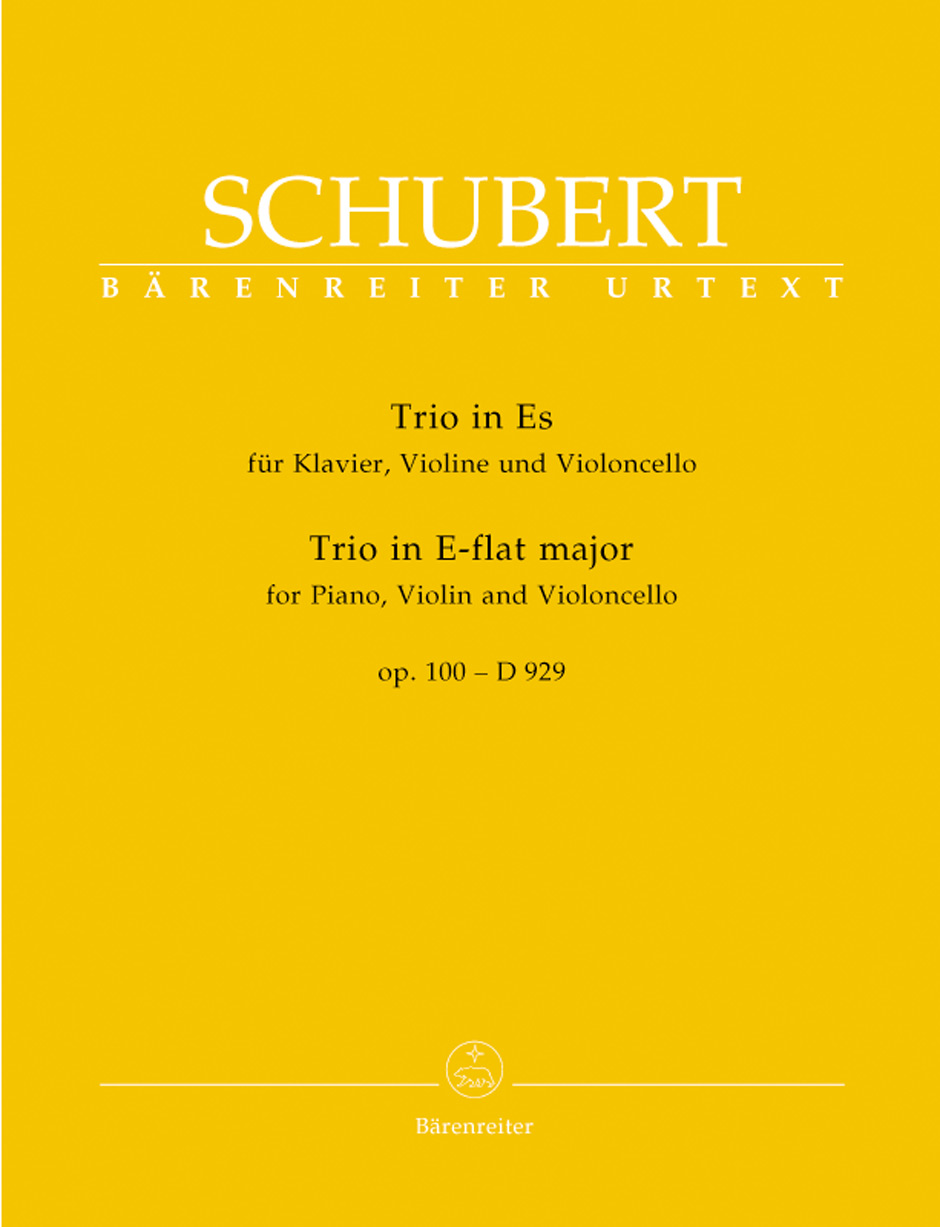 Franz Schubert: Trio in E-flat major op. 100 D 929: Piano Trio: Score and Parts