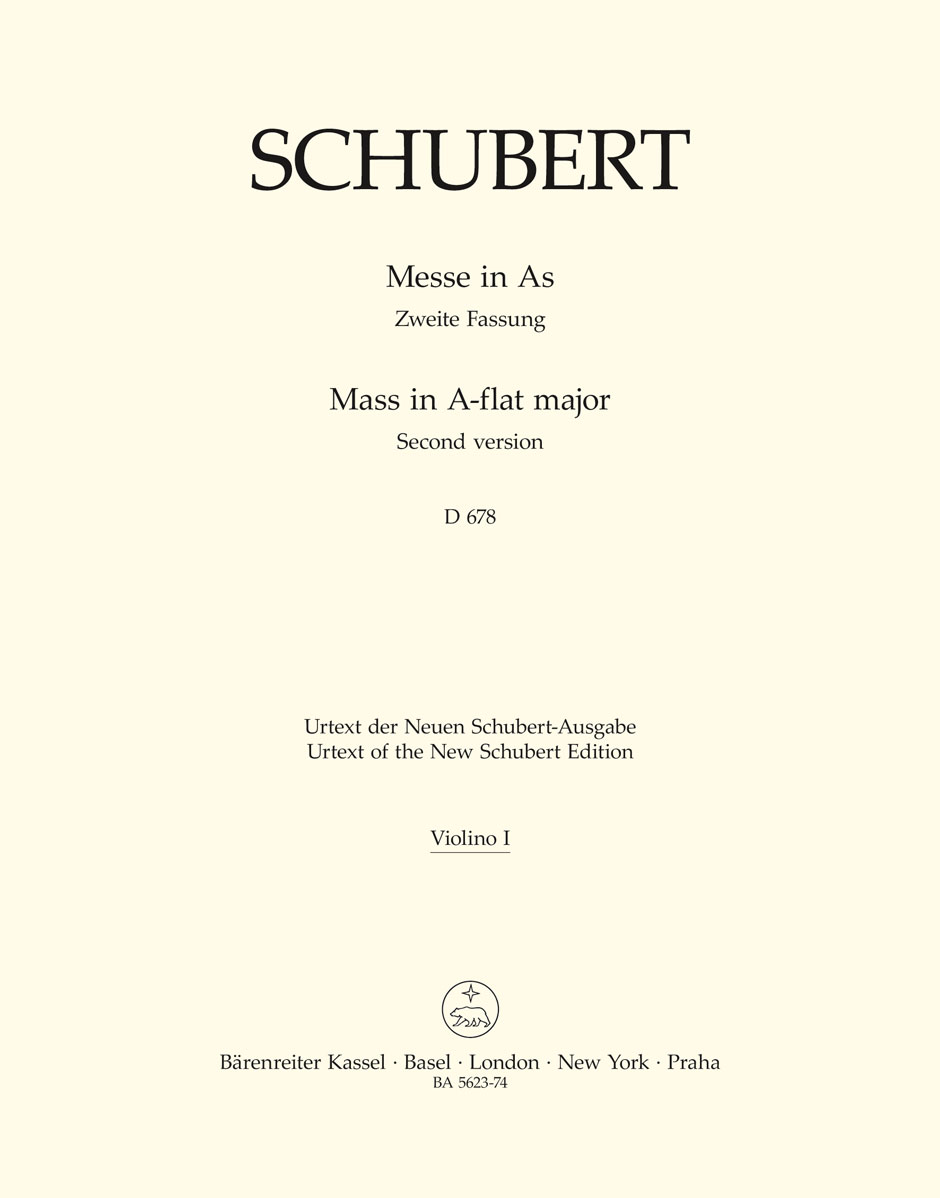 Franz Schubert: Mass In A Flat D678: Mixed Choir: Part