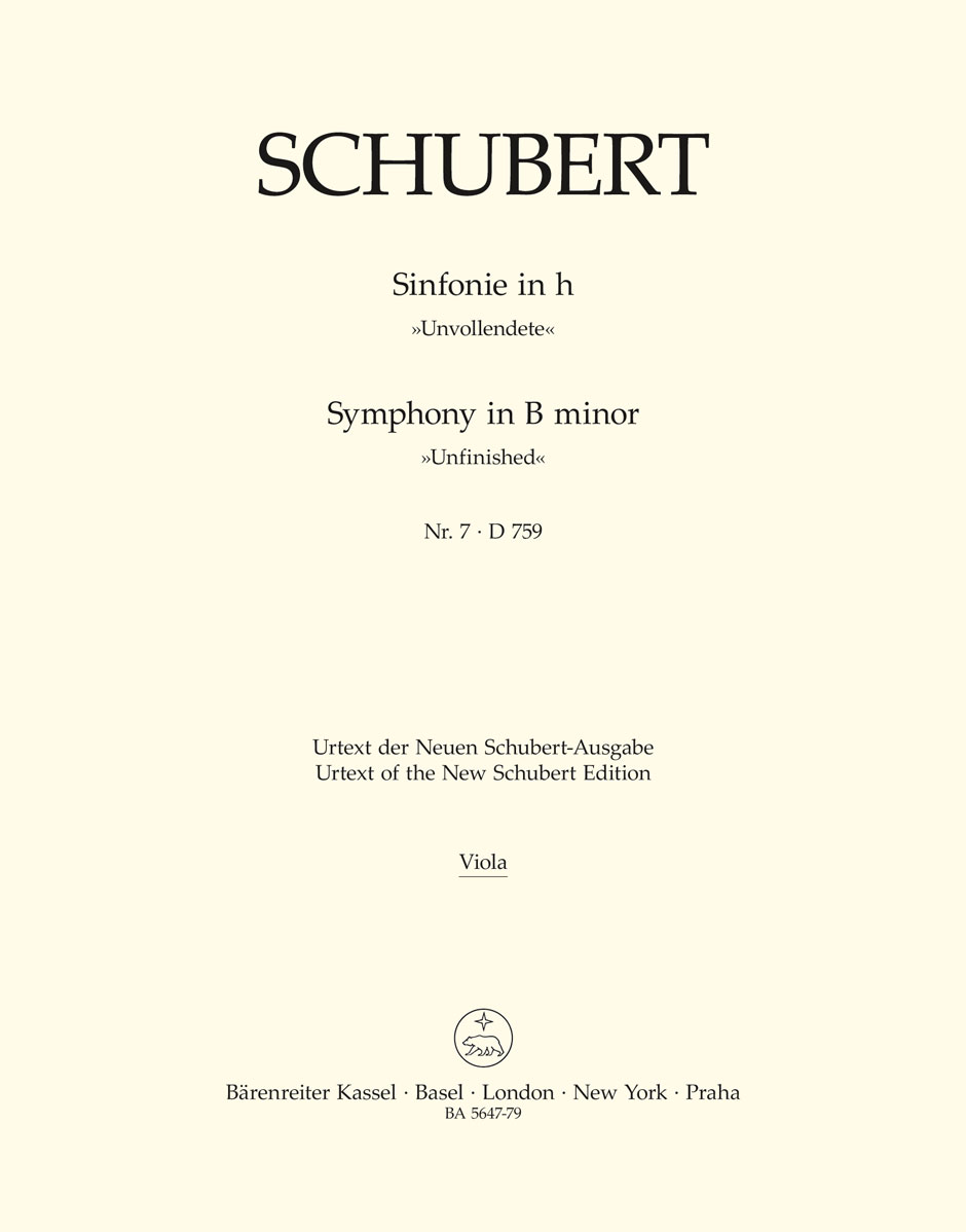 Franz Schubert: Symphony No.7 In B Minor D 759 - Unfinished: Orchestra: Part