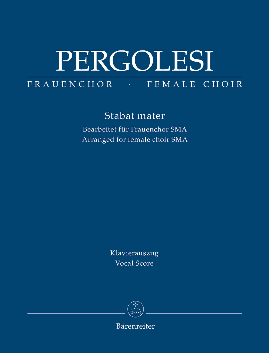 Giovanni Battista Pergolesi: Stabat Mater: Upper Voices: Vocal Score