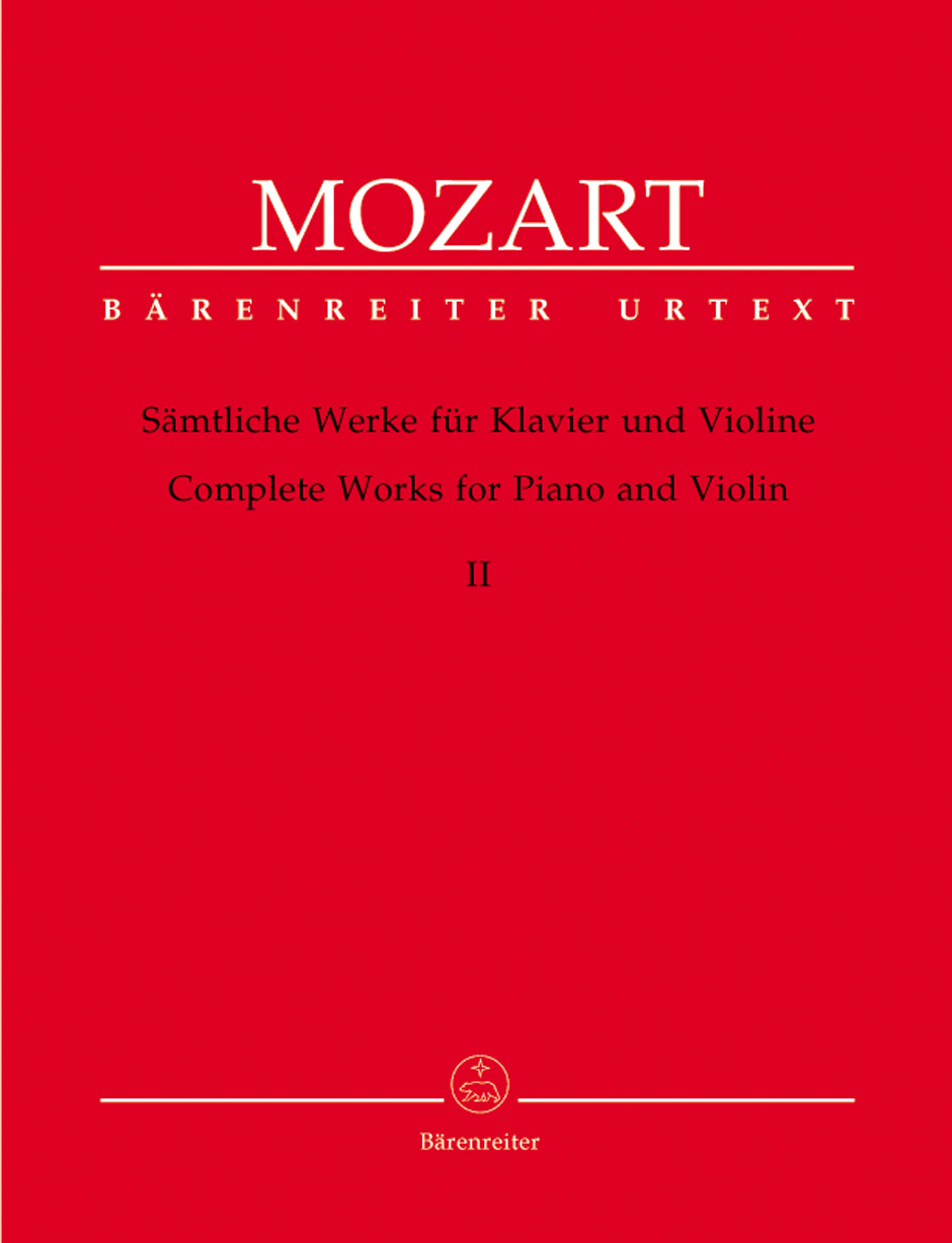 Wolfgang Amadeus Mozart: Complete Works For Violin And Piano - Volume 2: Violin: