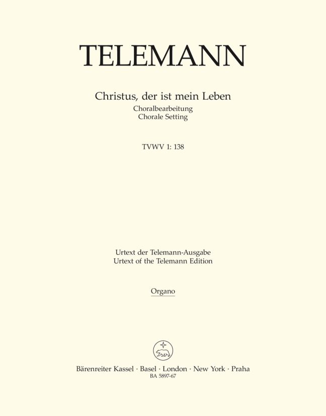 Georg Philipp Telemann: Christus  Der Ist Mein Leben: SATB: Part