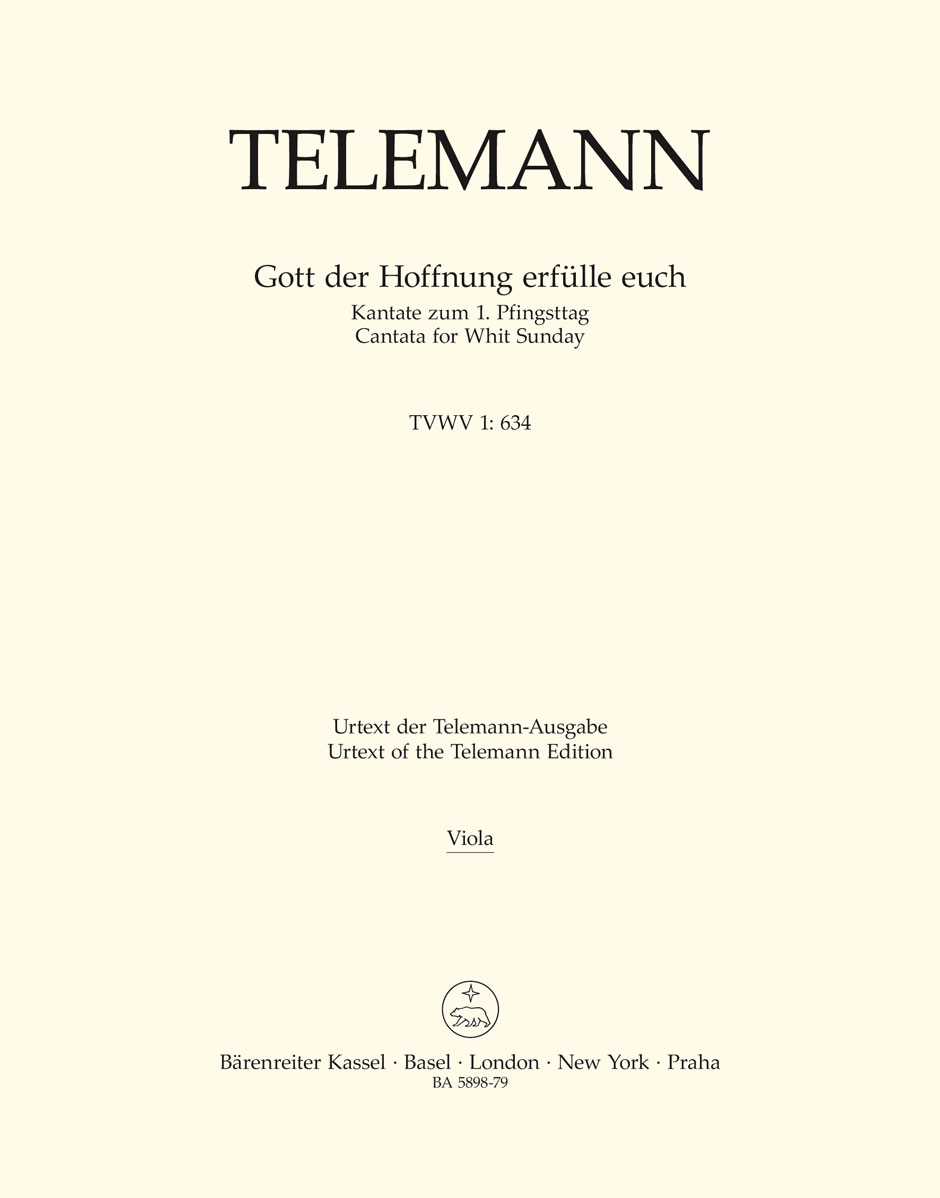 Georg Philipp Telemann: Gott Der Hoffnung Erflle Euch: Mixed Choir: Part