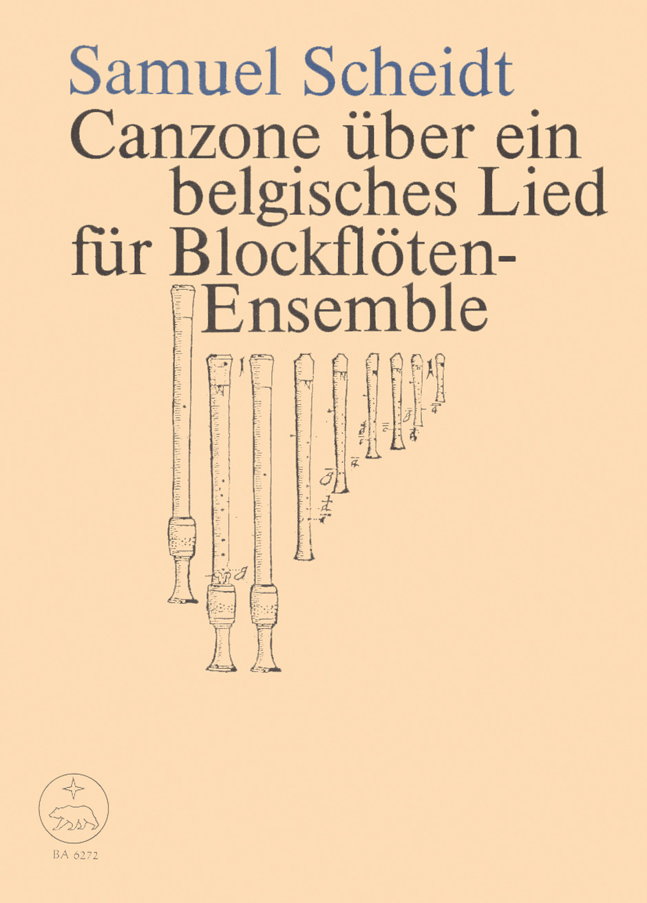 Samuel Scheidt: Canzone ueber ein belgisches Lied: Recorder Ensemble: Score and