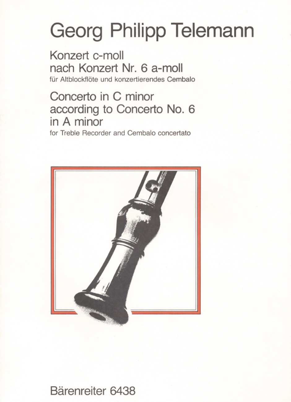 Georg Philipp Telemann: Concerto in C minor: Recorder: Score