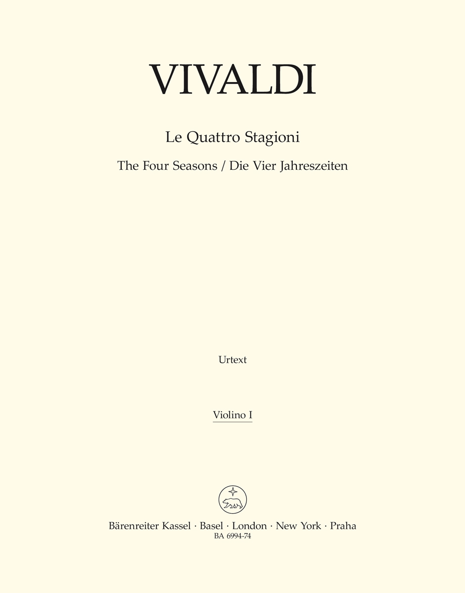 Antonio Vivaldi: The Four Seasons (Violin I): String Orchestra: Part