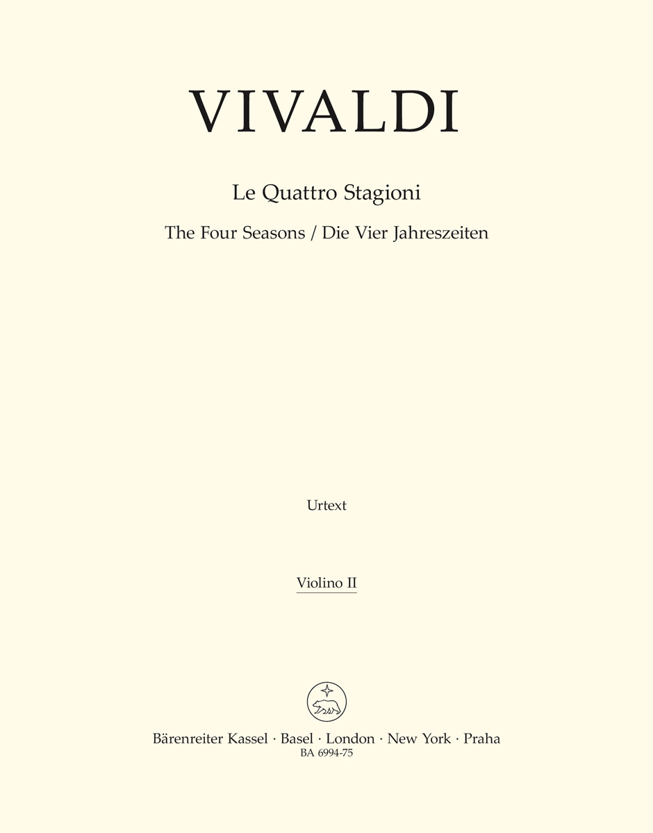 Antonio Vivaldi: The Four Seasons (Violin II): String Orchestra: Part