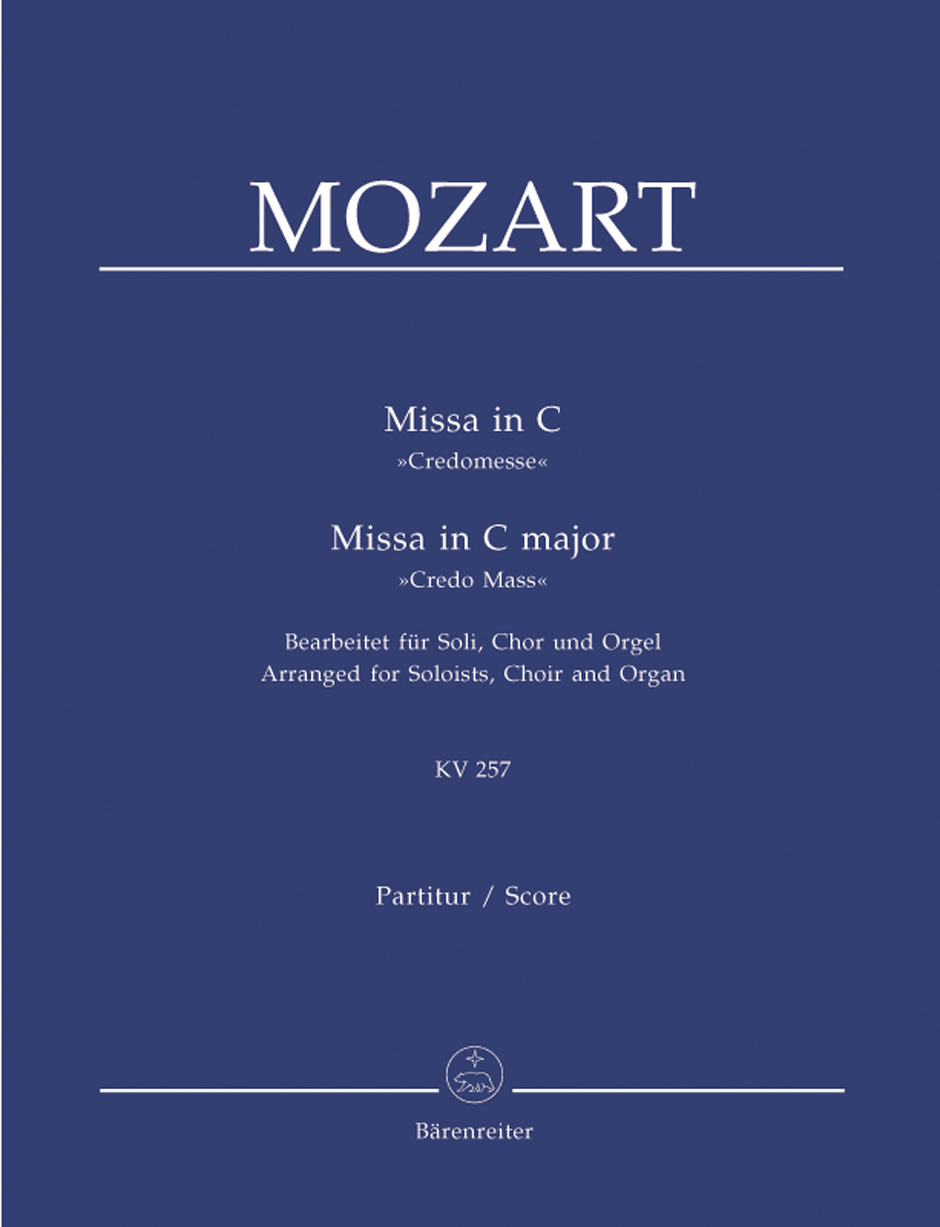 Wolfgang Amadeus Mozart: Missa In C Major K.257: SATB: Vocal Score