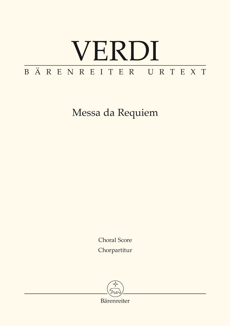 Giuseppe Verdi: Messa da Requiem: Mixed Choir: Vocal Score