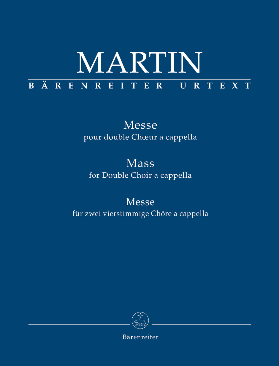 Frank Martin: Mass for Double Choir a capella: SATB: Vocal Score