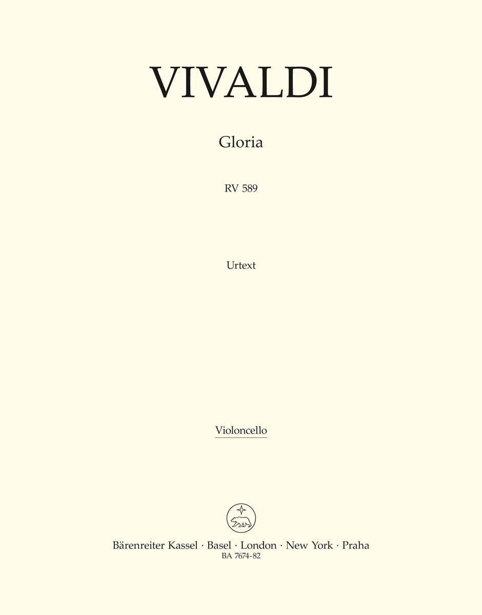Antonio Vivaldi: Gloria RV 589 (Cello/Bass): Cello & Double Bass: Part