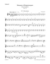Gabriel Faur: Masques et Bergamasques op. 112: Orchestra: Part