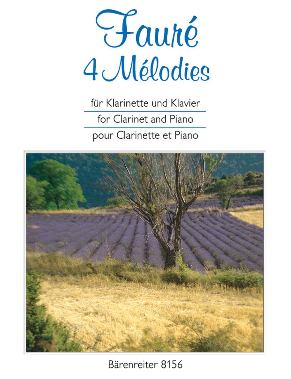 Gabriel Fauré: 4 Melodies: Clarinet: Instrumental Album
