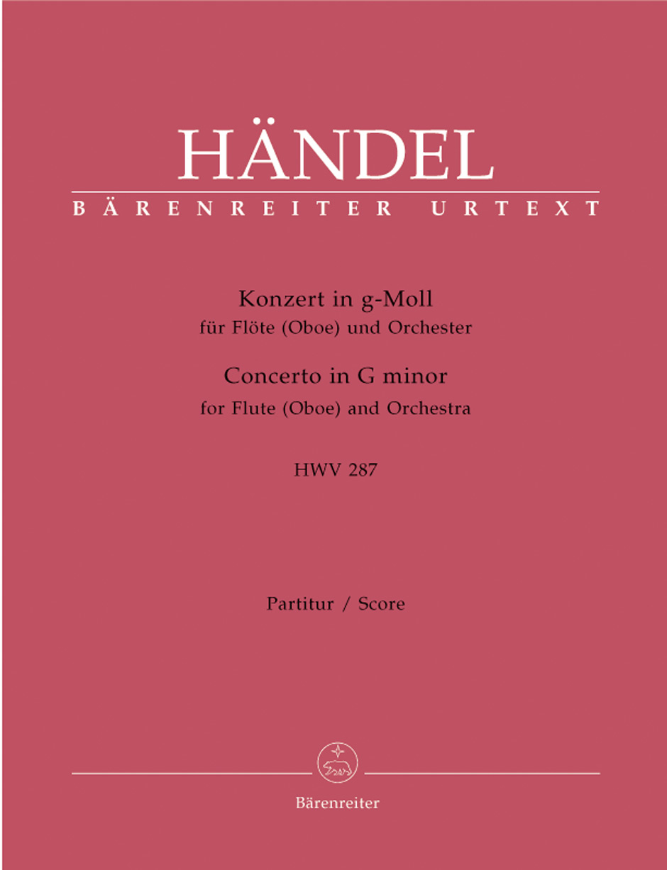 Georg Friedrich Hndel: Concerto For Flute In G Minor: Flute: Score
