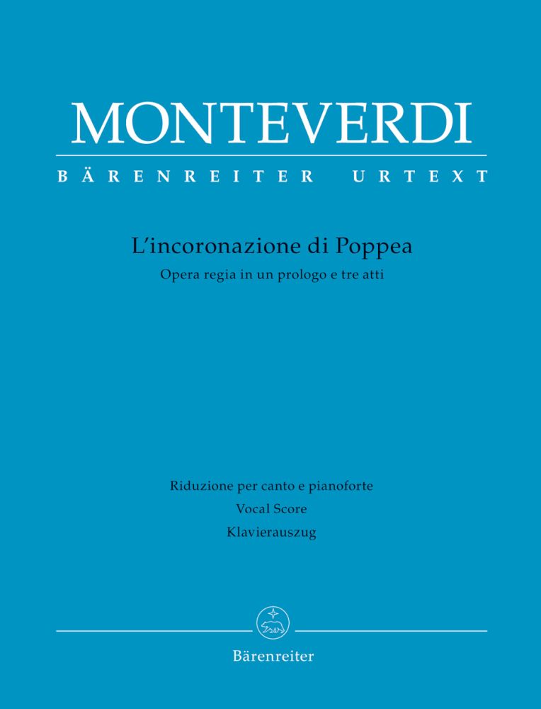 Claudio Monteverdi: L'incoronazione Di Poppea: Opera: Vocal Score
