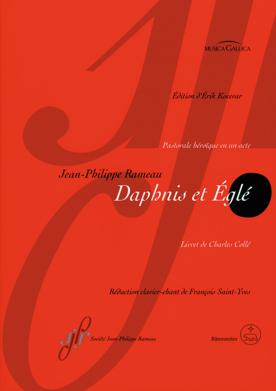 Jean-Philippe Rameau: Daphnis et gl: SATB: Vocal Score