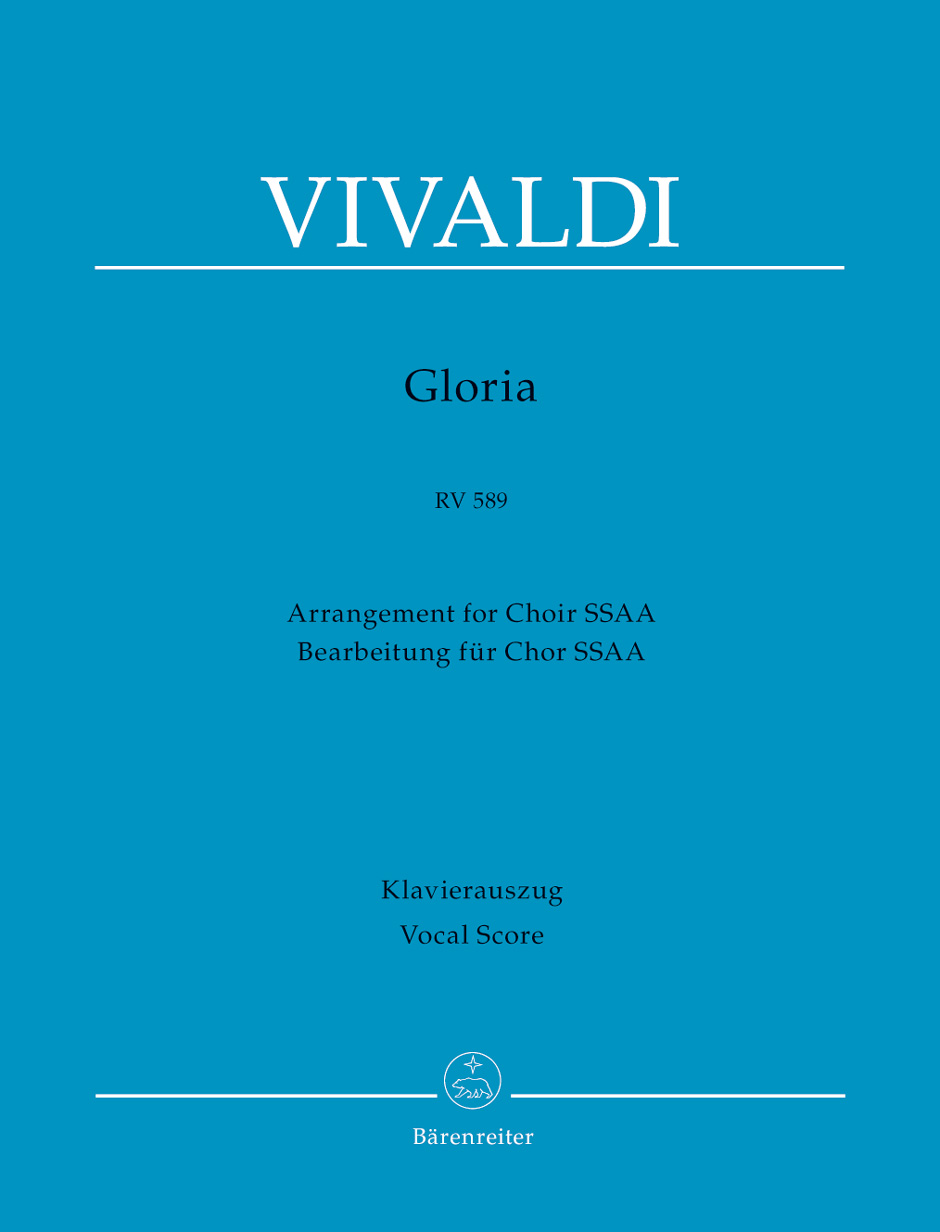 Antonio Vivaldi: Gloria RV 589 - SSAA: Upper Voices: Vocal Score
