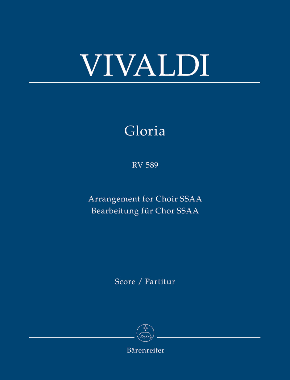Antonio Vivaldi: Gloria RV 589 - SSAA: SSAA: Score