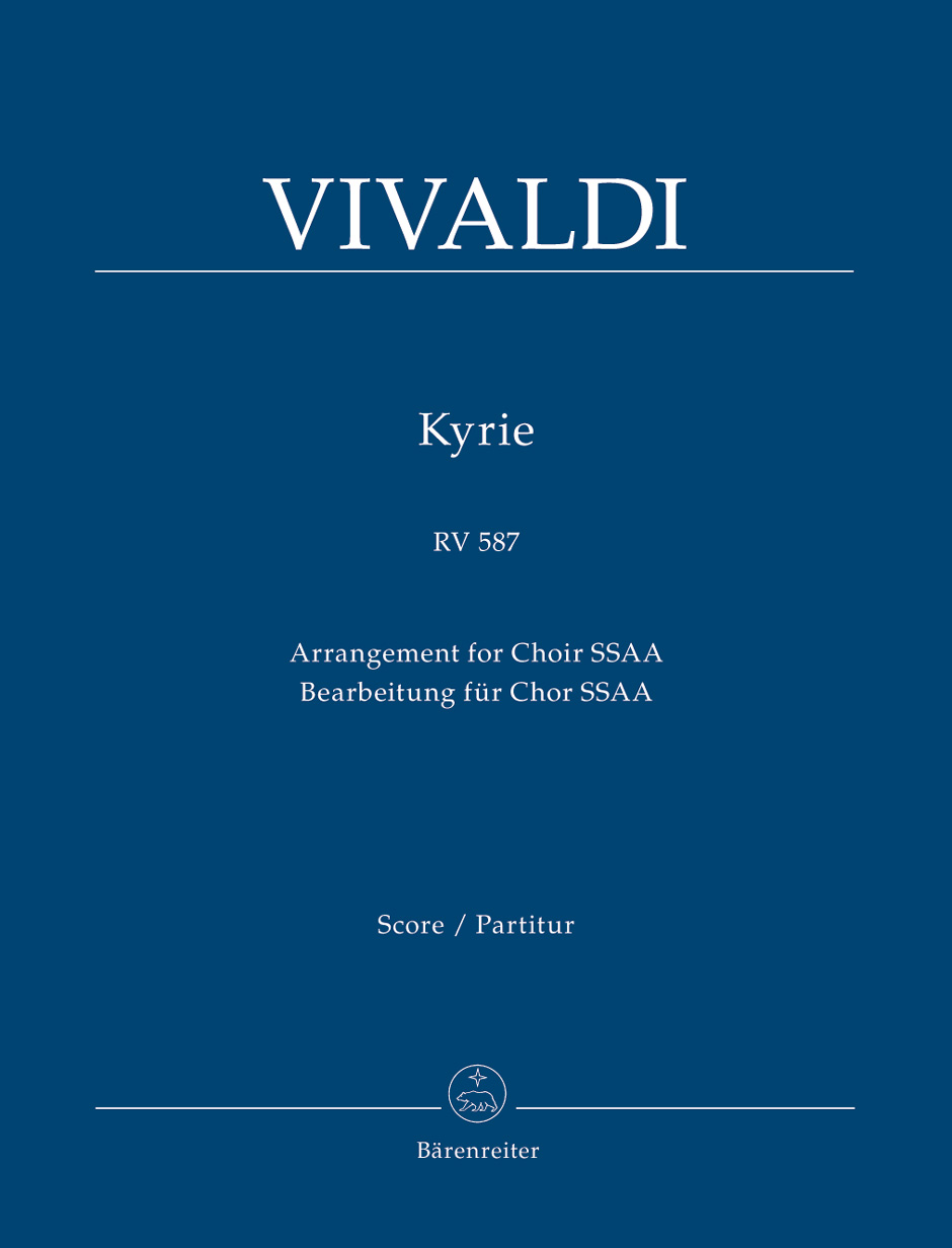 Antonio Vivaldi: Kyrie RV 587 - SSAA: SSAA: Score