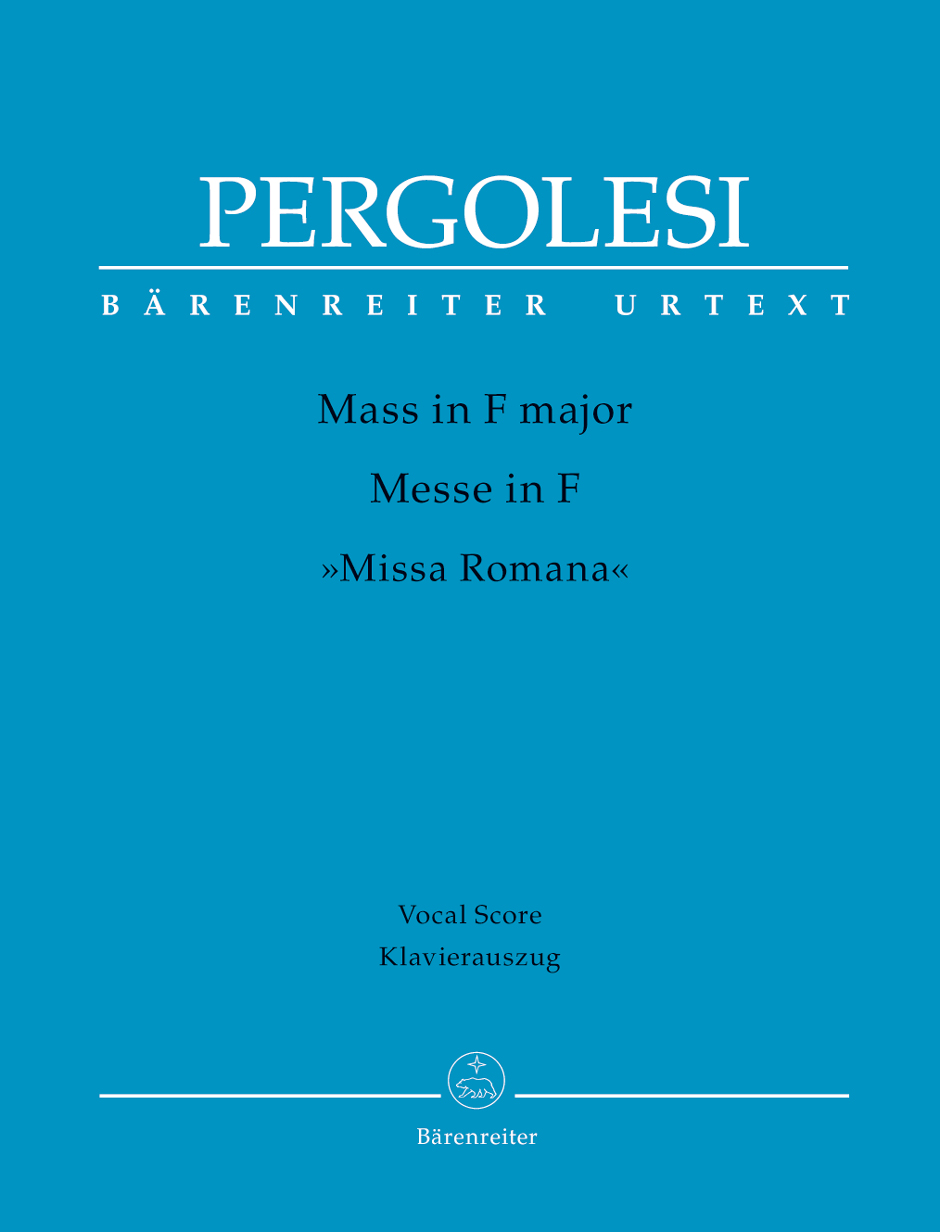 Giovanni Battista Pergolesi: Mass in F major - Missa Romana: Double Choir: Vocal