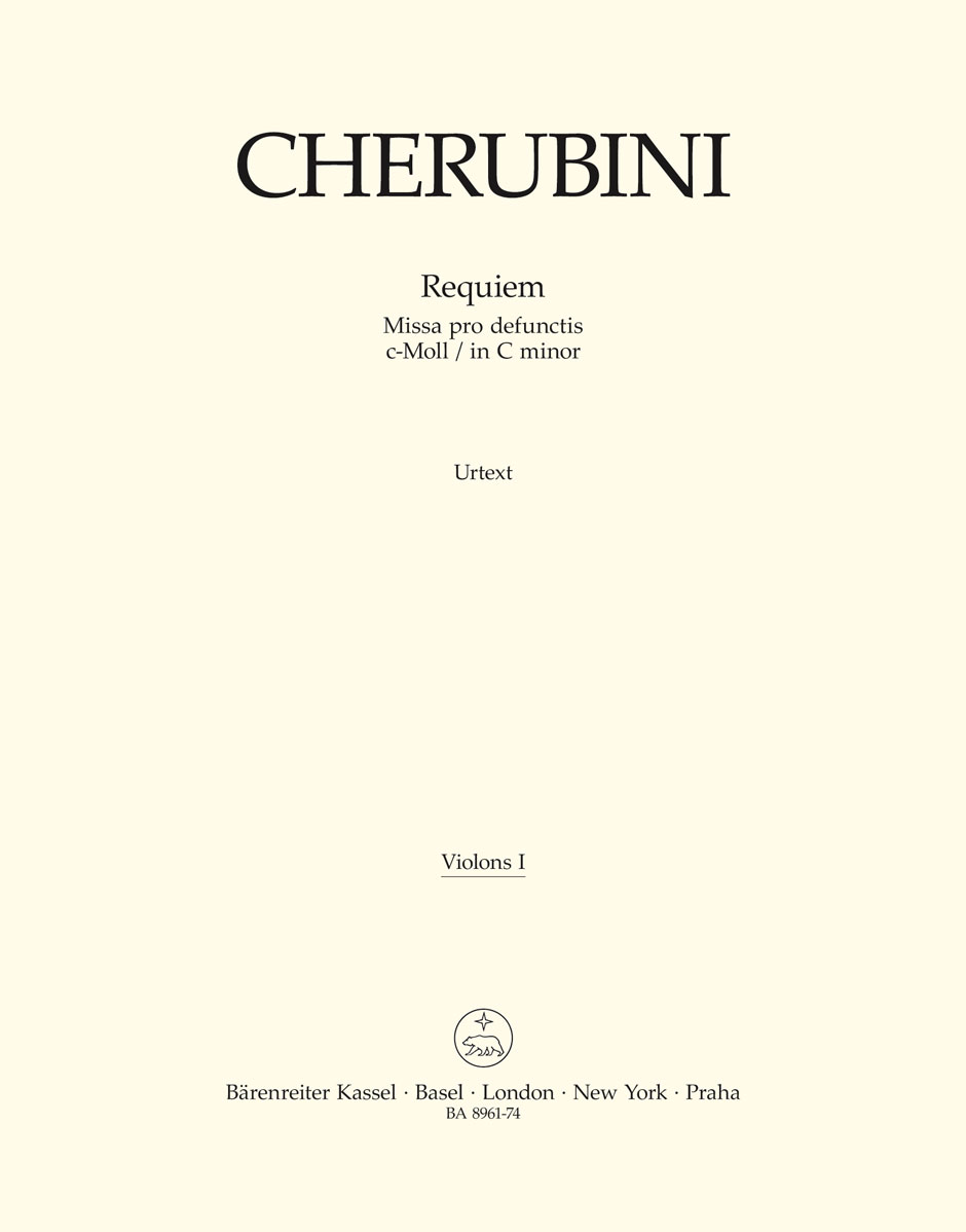 Luigi Cherubini: Requiem in C Minor: Orchestra: Part