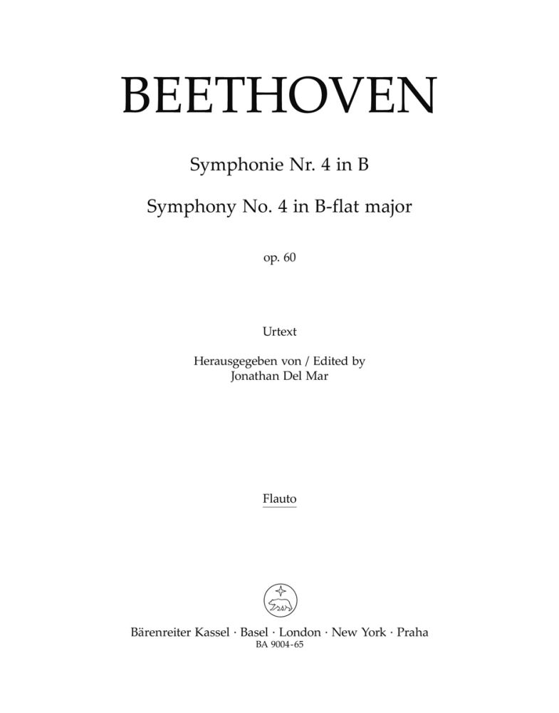 Ludwig van Beethoven: Symphony No.4 In B Flat Op.60: Orchestra: Parts