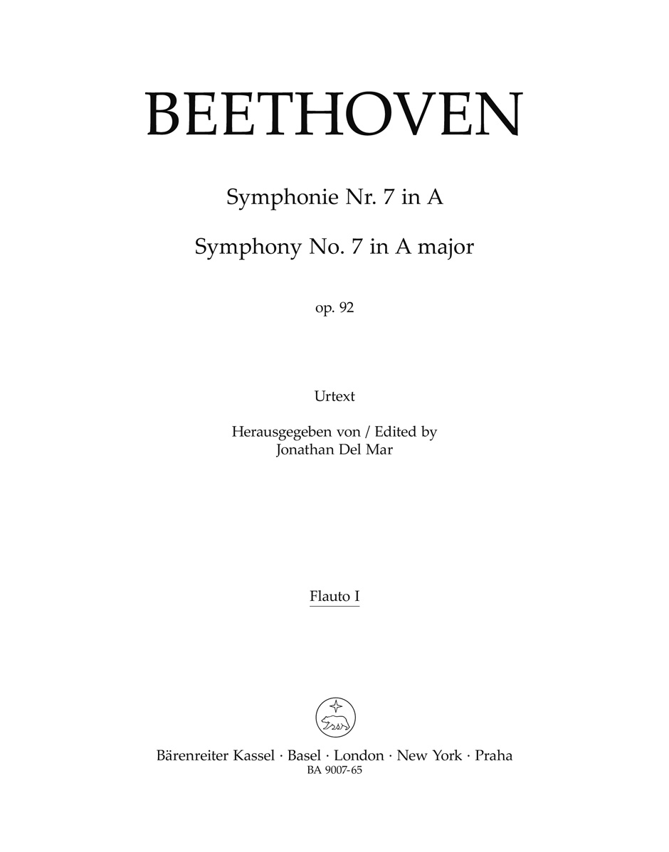Ludwig van Beethoven: Symphony No.7 In A Major Op.92: Orchestra: Parts