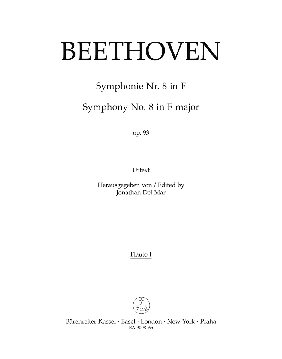 Ludwig van Beethoven: Symphony No.8 In F Major Op.93: Orchestra: Part