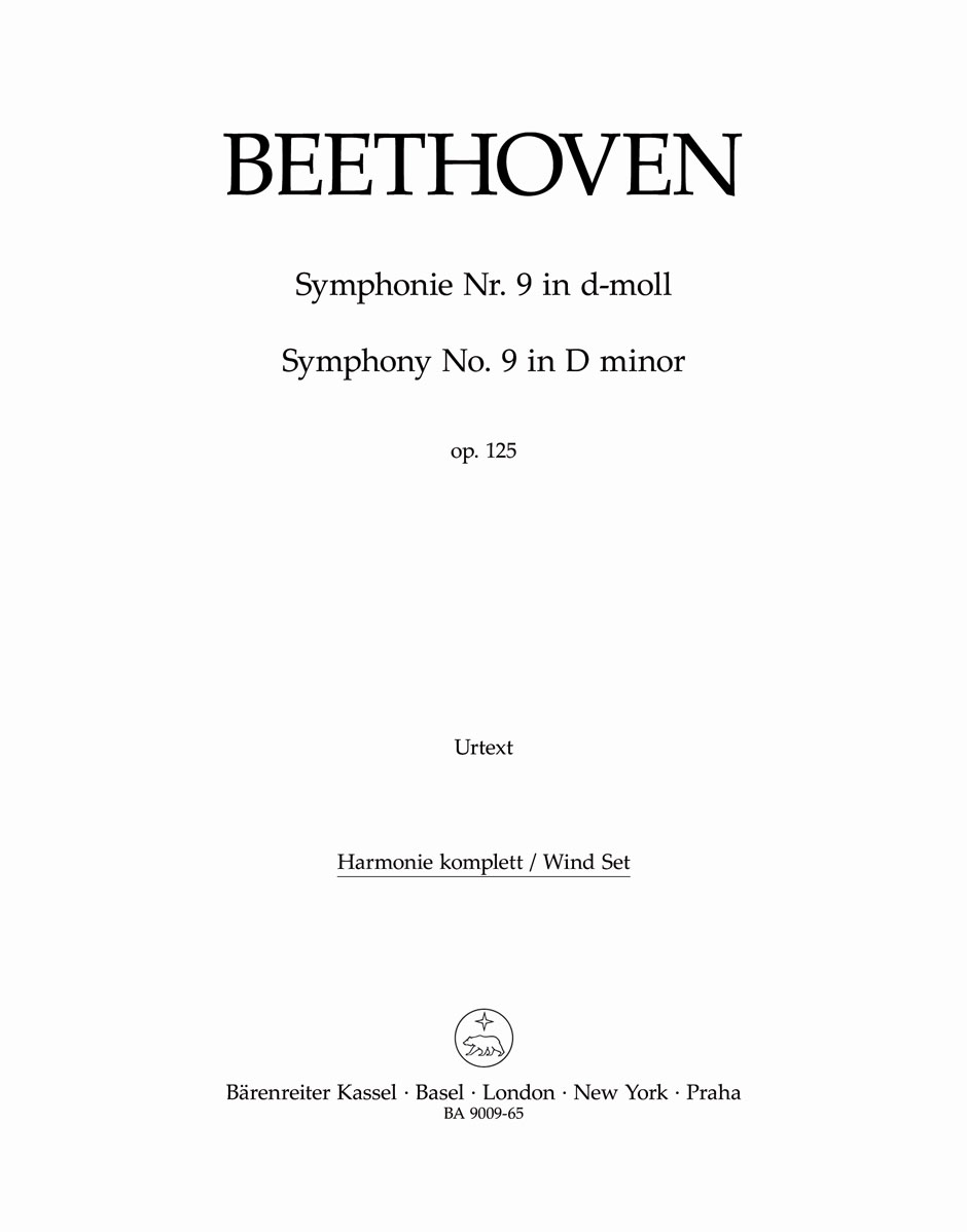 Ludwig van Beethoven: Symphony no. 9 in D minor op. 125: Orchestra: Parts