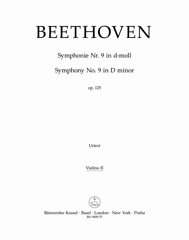 Ludwig van Beethoven: Symphony no. 9 in D minor op. 125: Orchestra: Part