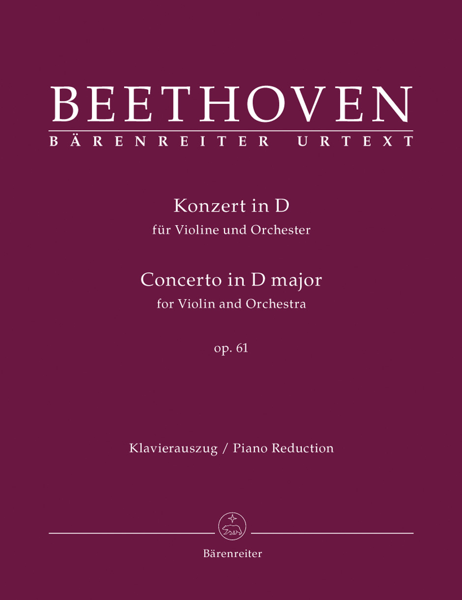 Ludwig van Beethoven: Violin Concerto In D Op.61 - Piano Reduction: Piano: