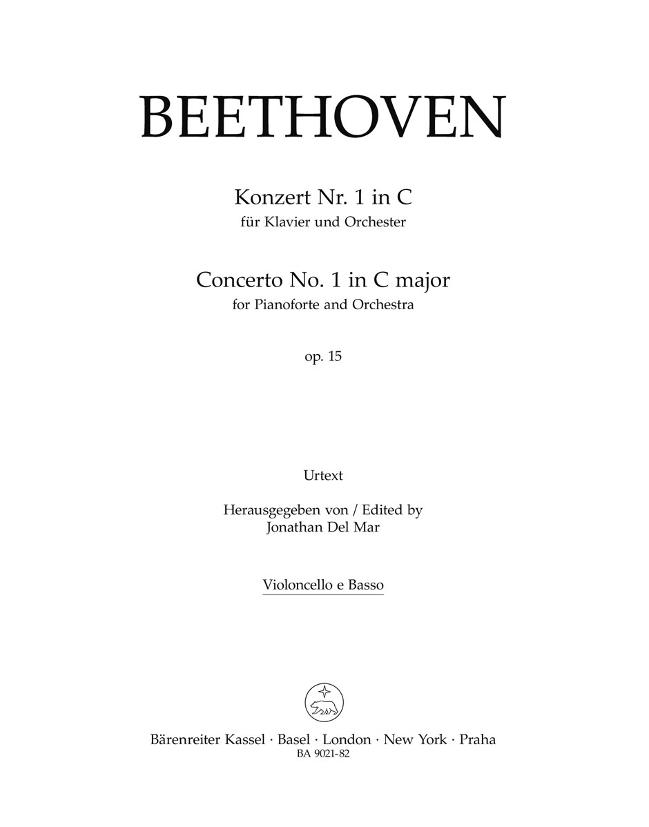 Ludwig van Beethoven: Concerto No.1 In C Major Op.15 For Piano: Cello Ensemble: