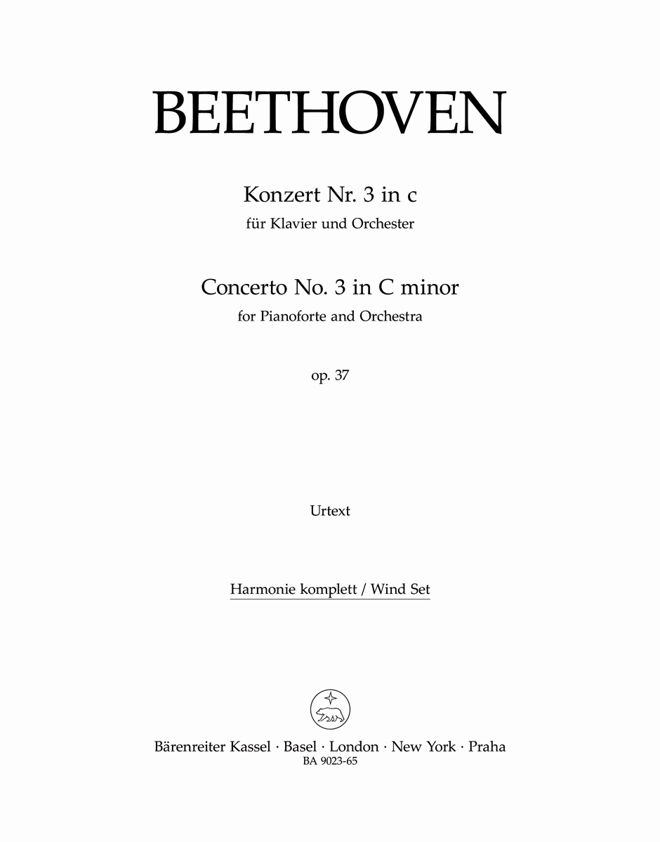 Ludwig van Beethoven: Concerto No.3 In C Minor Op.37: Piano: Parts