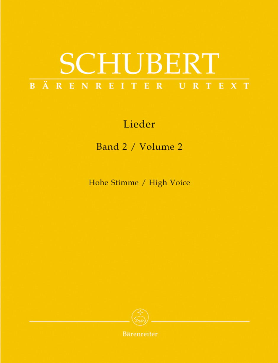 Franz Schubert: Lieder Band 2 - High Voice: Voice: Vocal Score