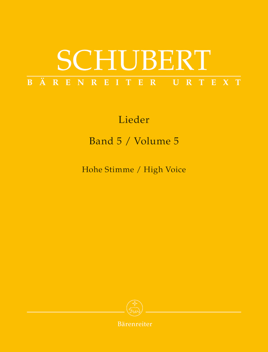 Franz Schubert: Lieder - Volume 5: Voice: Vocal Album