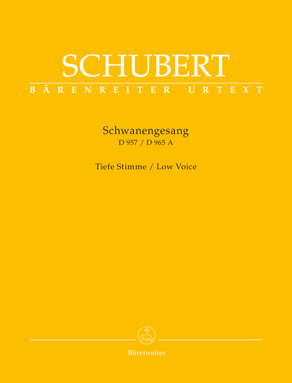 Schwanengesang D.957 / D.965a - Low Voice: Vocal Album