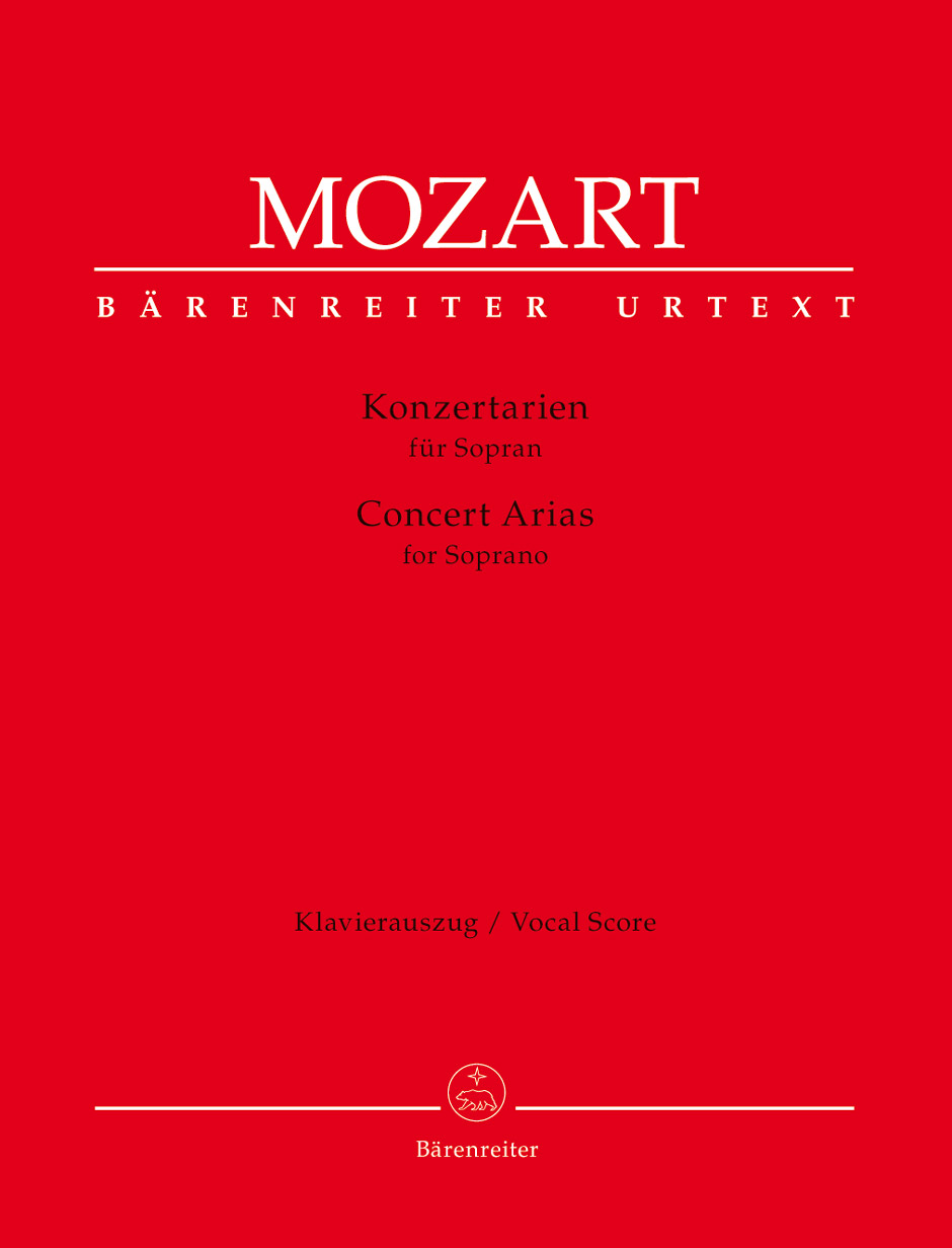 Wolfgang Amadeus Mozart: Concert Arias for Soprano: Soprano: Score