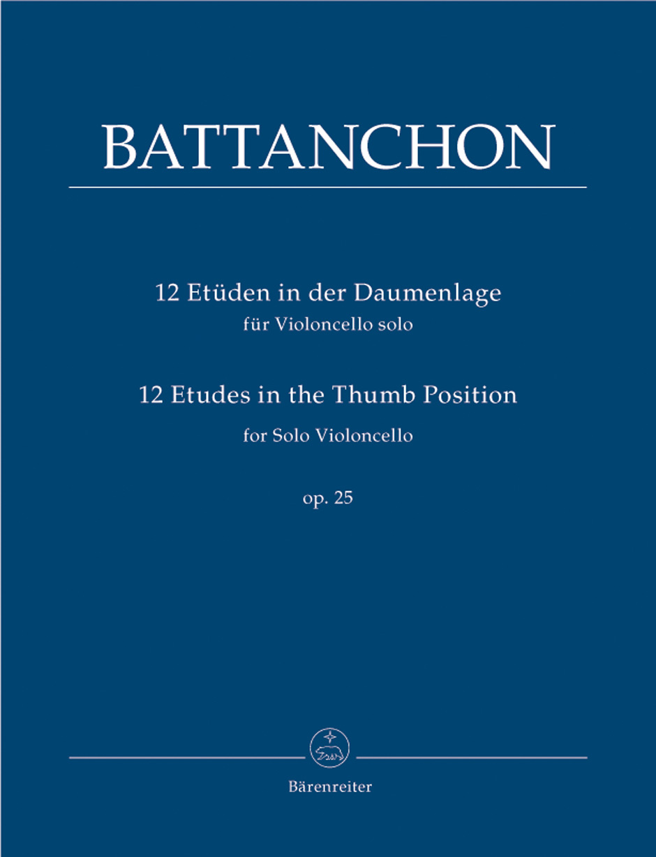 Battanchon: Etudes(12) Op.25: Cello: Instrumental Work