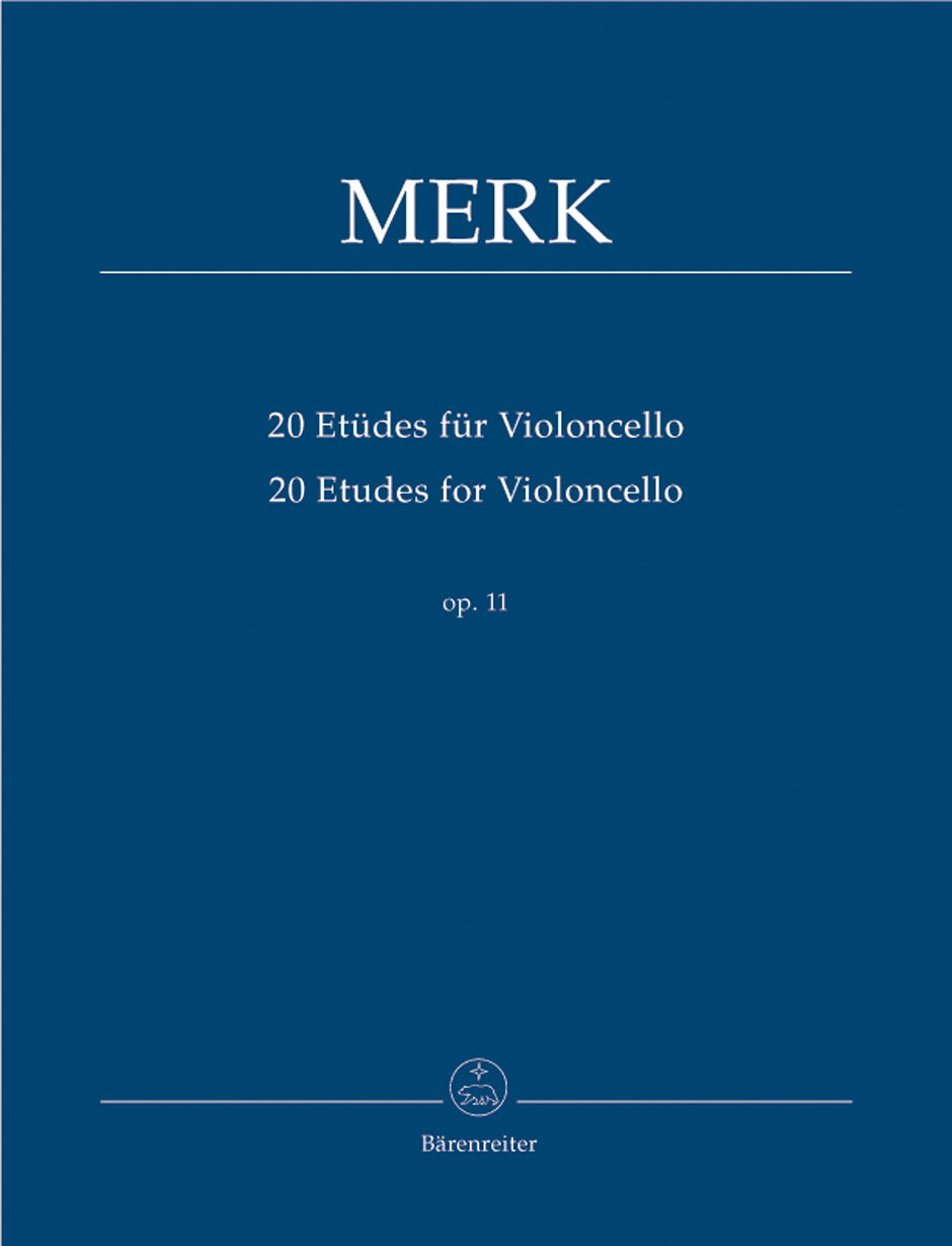 Joseph Merk: 20 Studies Opus 11: Cello: Instrumental Tutor