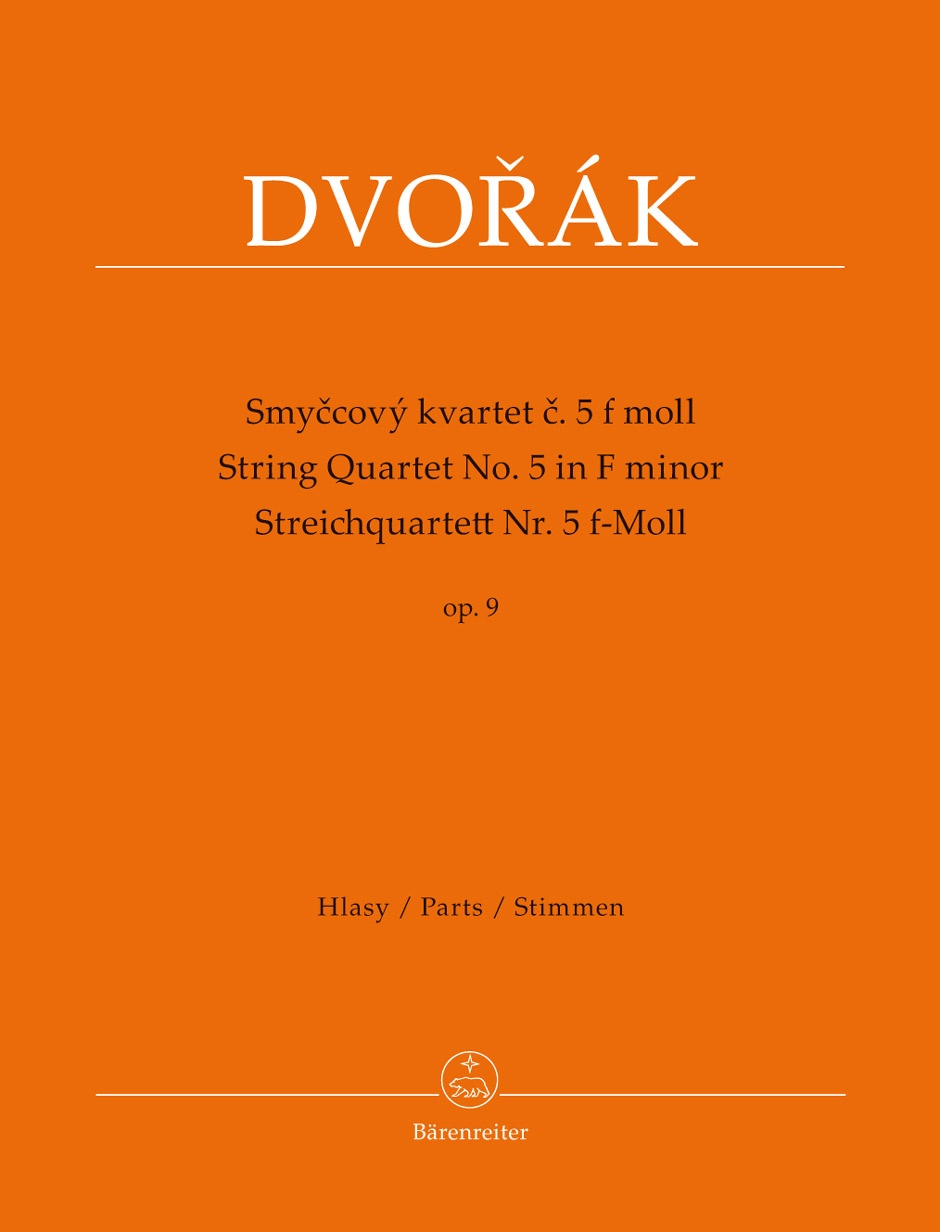 Antonn Dvo?k: Streichquartett Nr. 5 f-Moll op. 9: String Quartet: Parts